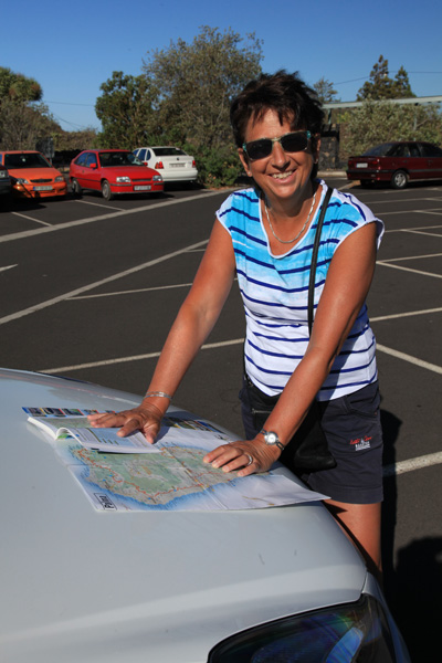 Gina Mom bij Centro de Visitantes El Paso La Palma